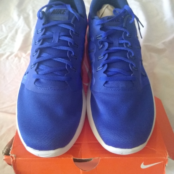 nike lunarstelos blue running shoes